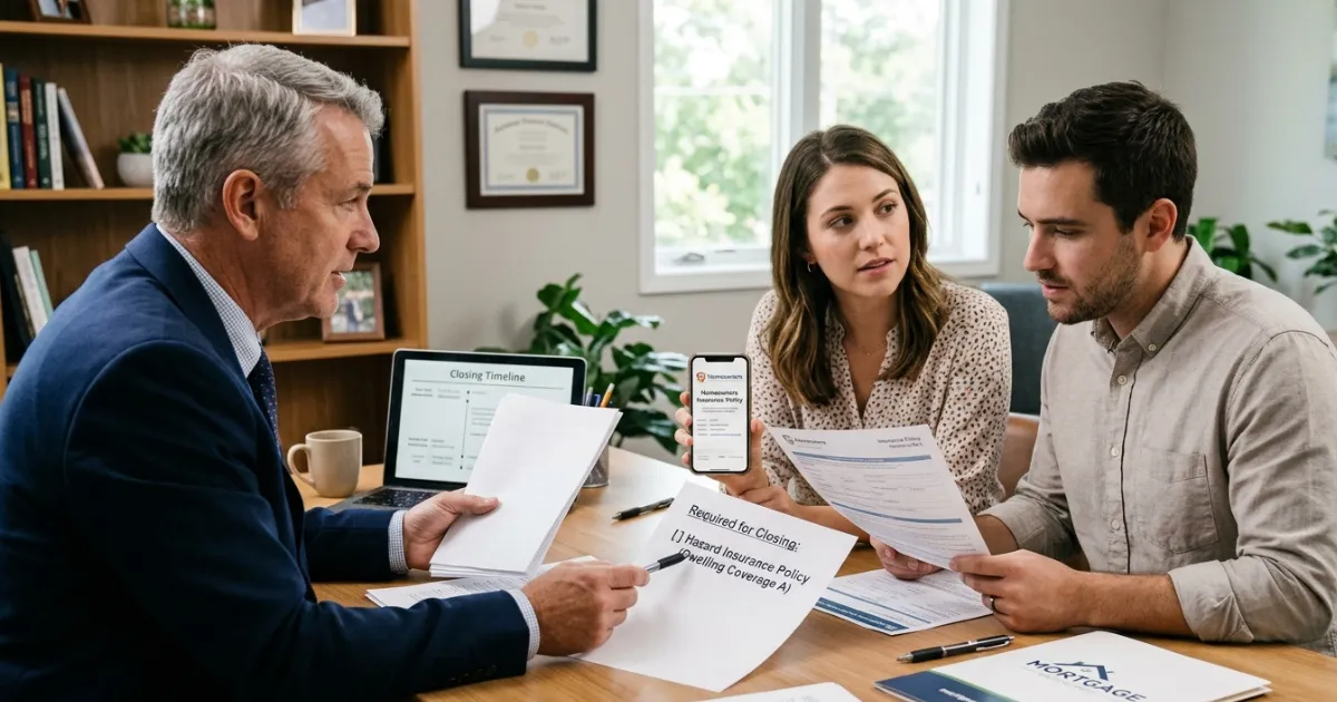 Homeowner comparing hazard insurance and homeowners insurance policies, coverage options, and protection benefits.